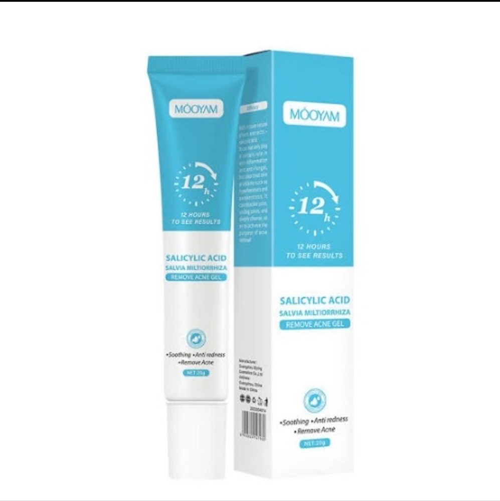 MOOYAM Salicylic Acid Acne Gel 12H Results Soothing Acti Redness Cream